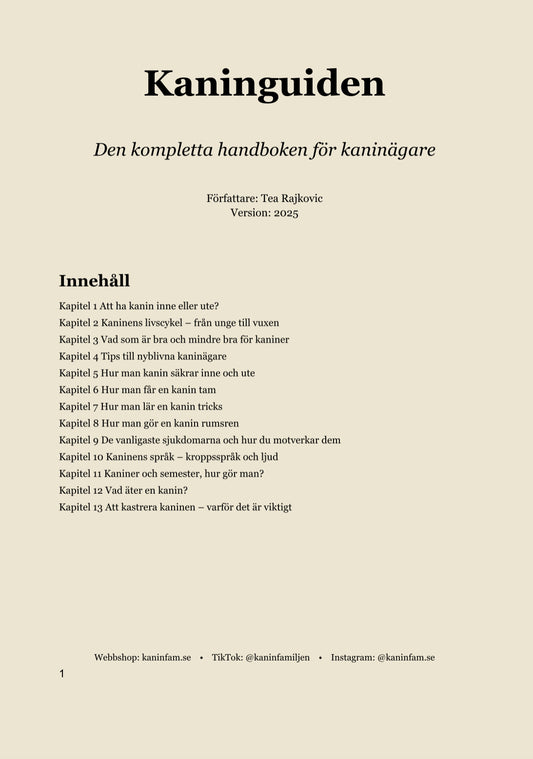 Kaninguiden-den kompletta handboken för kaninägare